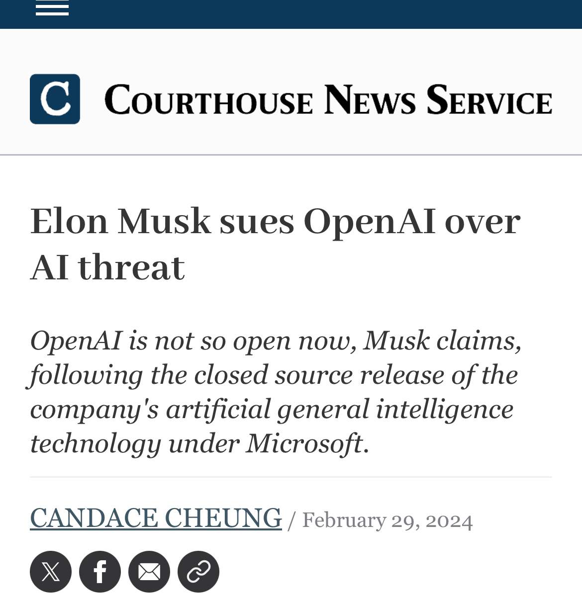 Elon Musk sues OpenAI - by Gary Marcus - Marcus on AI