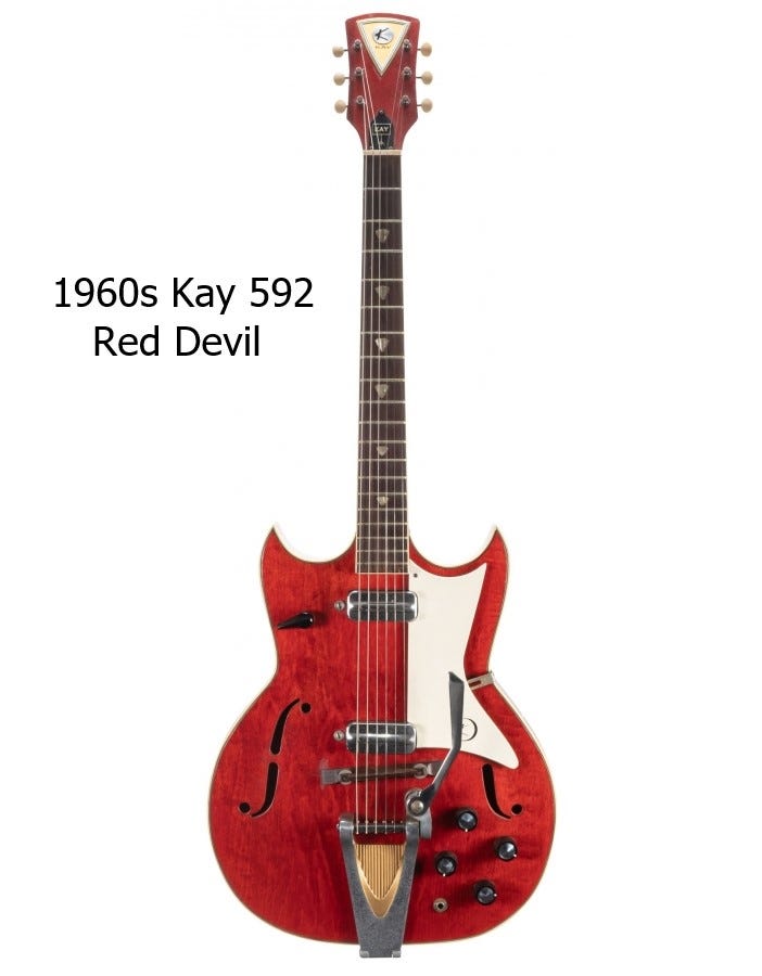 Kay K592 Red Devil Early 60's Red | Reverb