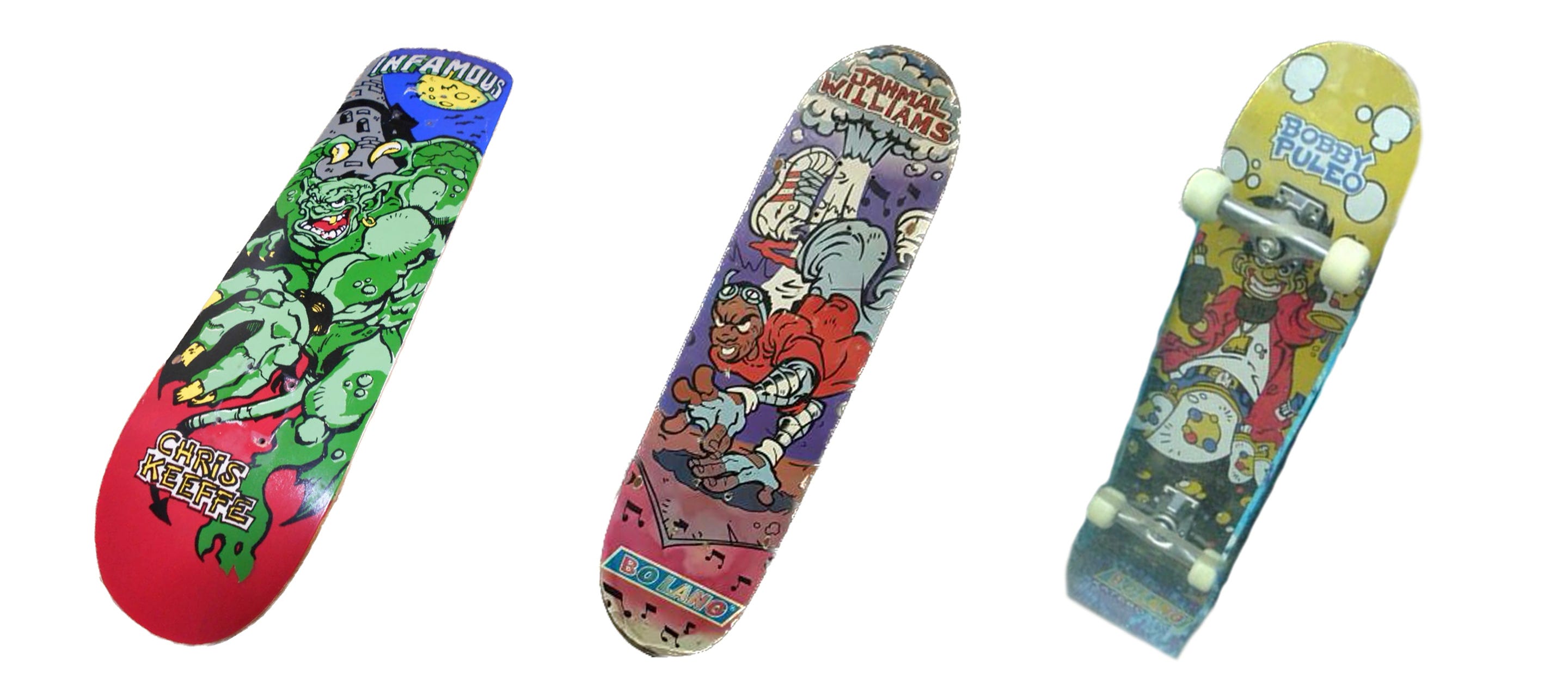 売り切れ必至！ INFAMOUS MID1990S SKATEBOARDS ビンテージ KEEFFE CHRIS デッキ