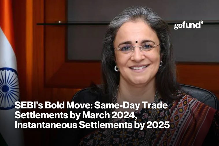 SEBI's Bold Move SameDay Trade Settlements by March 2024, Instantaneous Settlements by 2025