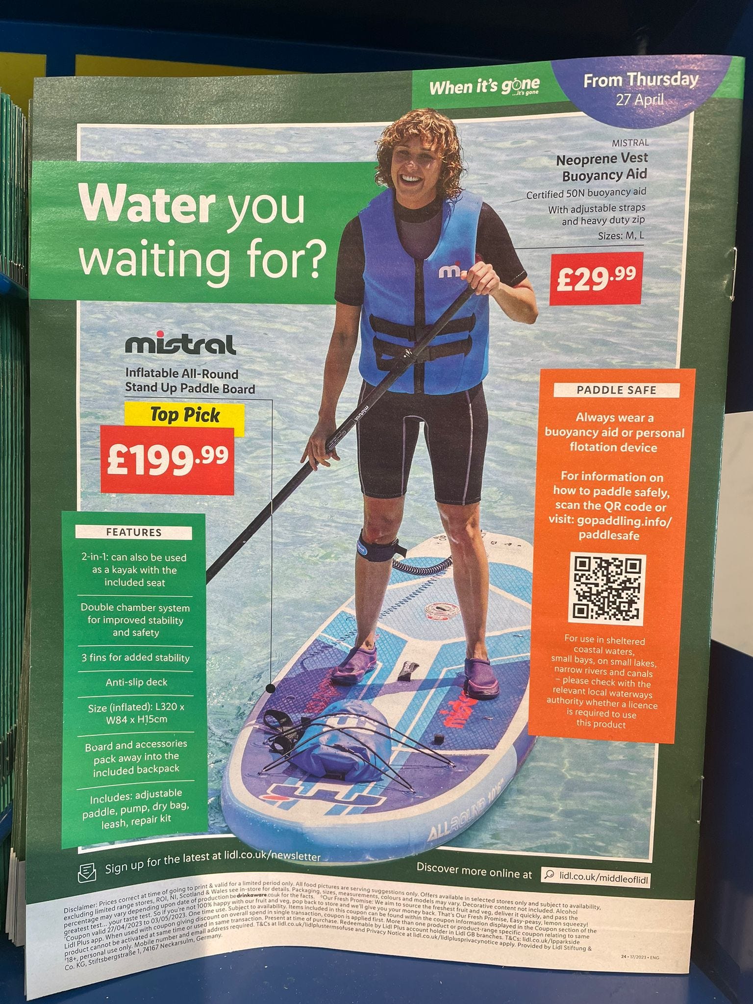 Lidl surfboard top