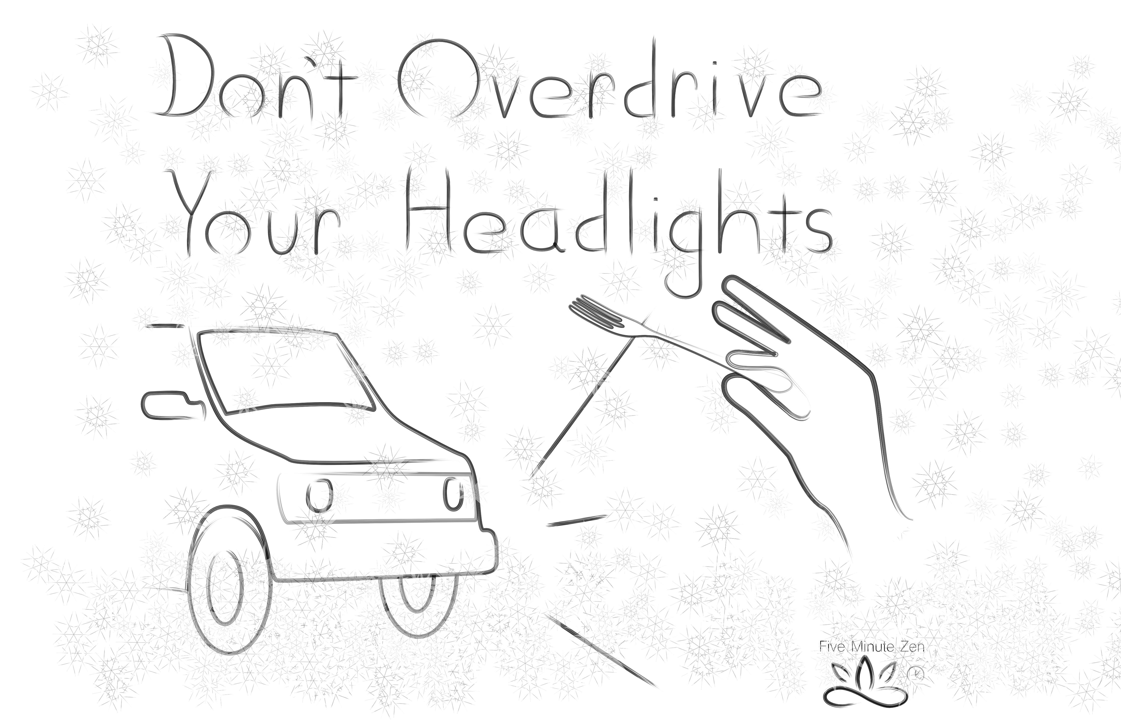 Don't Overdrive Your Headlights Zen Palate