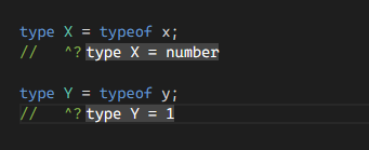 The typeof and keyof operators - referencing variable types in Typescript