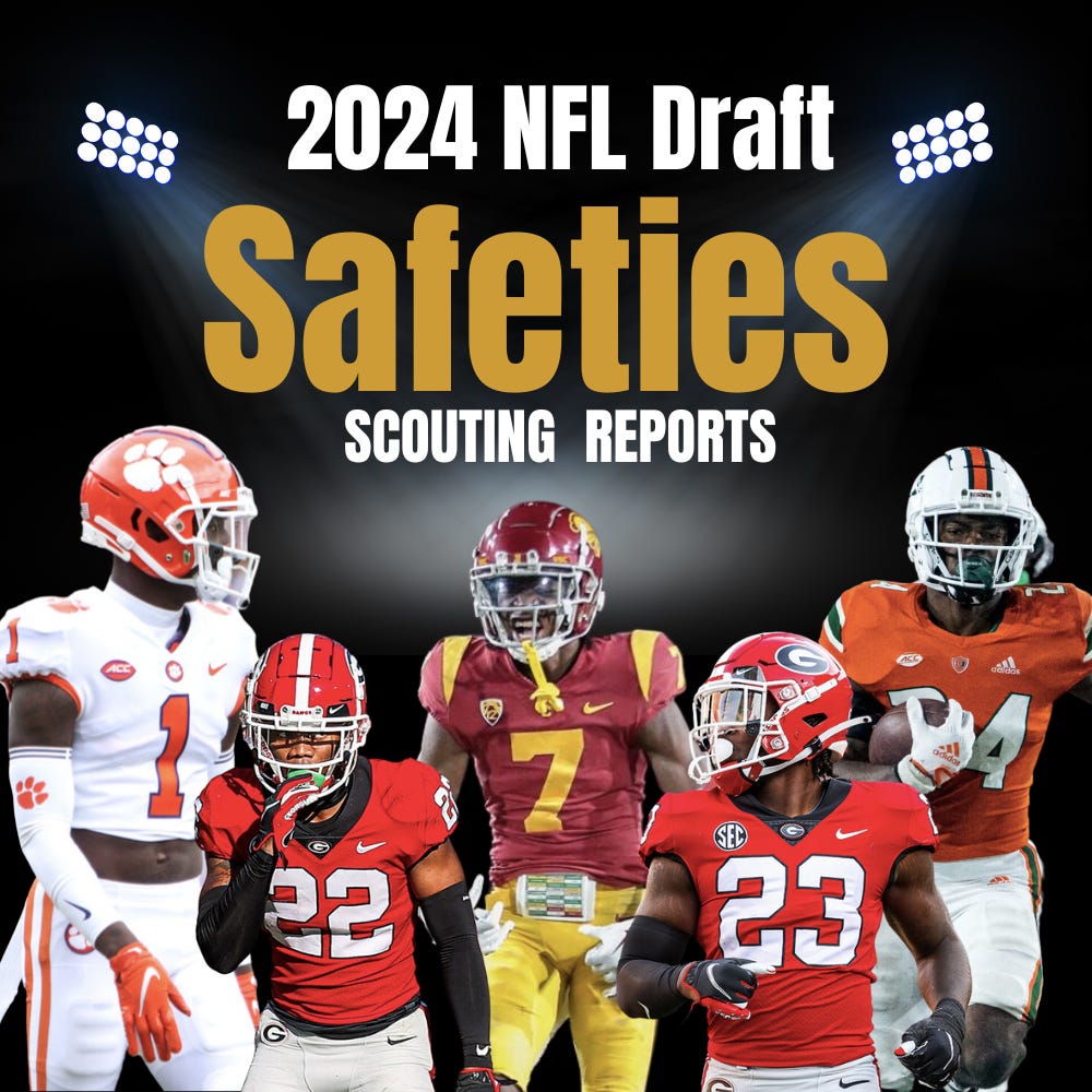 2024 Safety Scouting Notes by Mello The Draft Scout