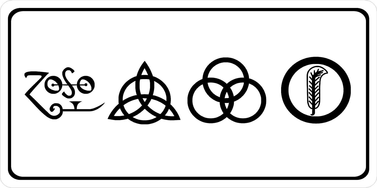 Led zeppelin 4 symbols online