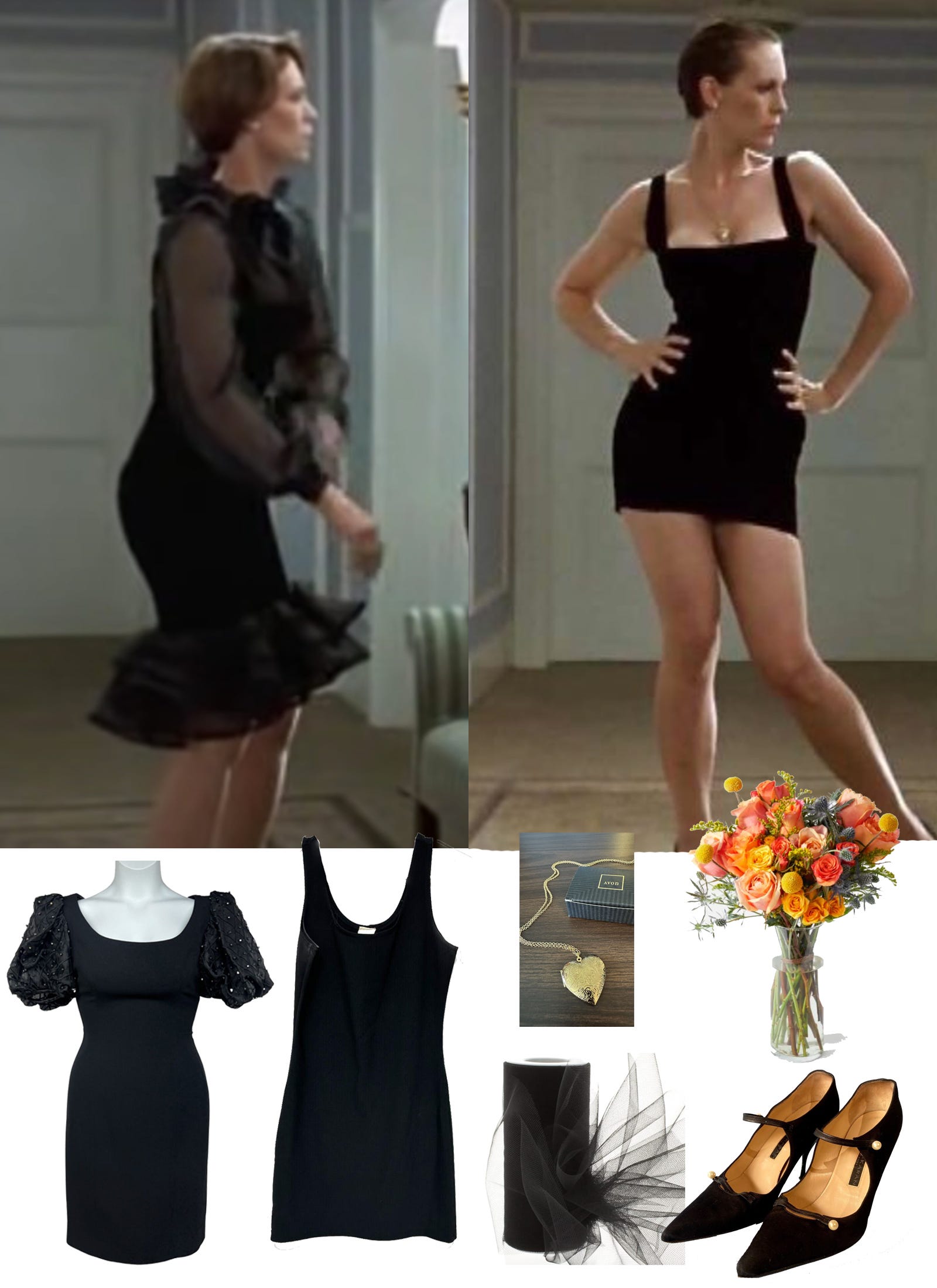 True lies black dress top