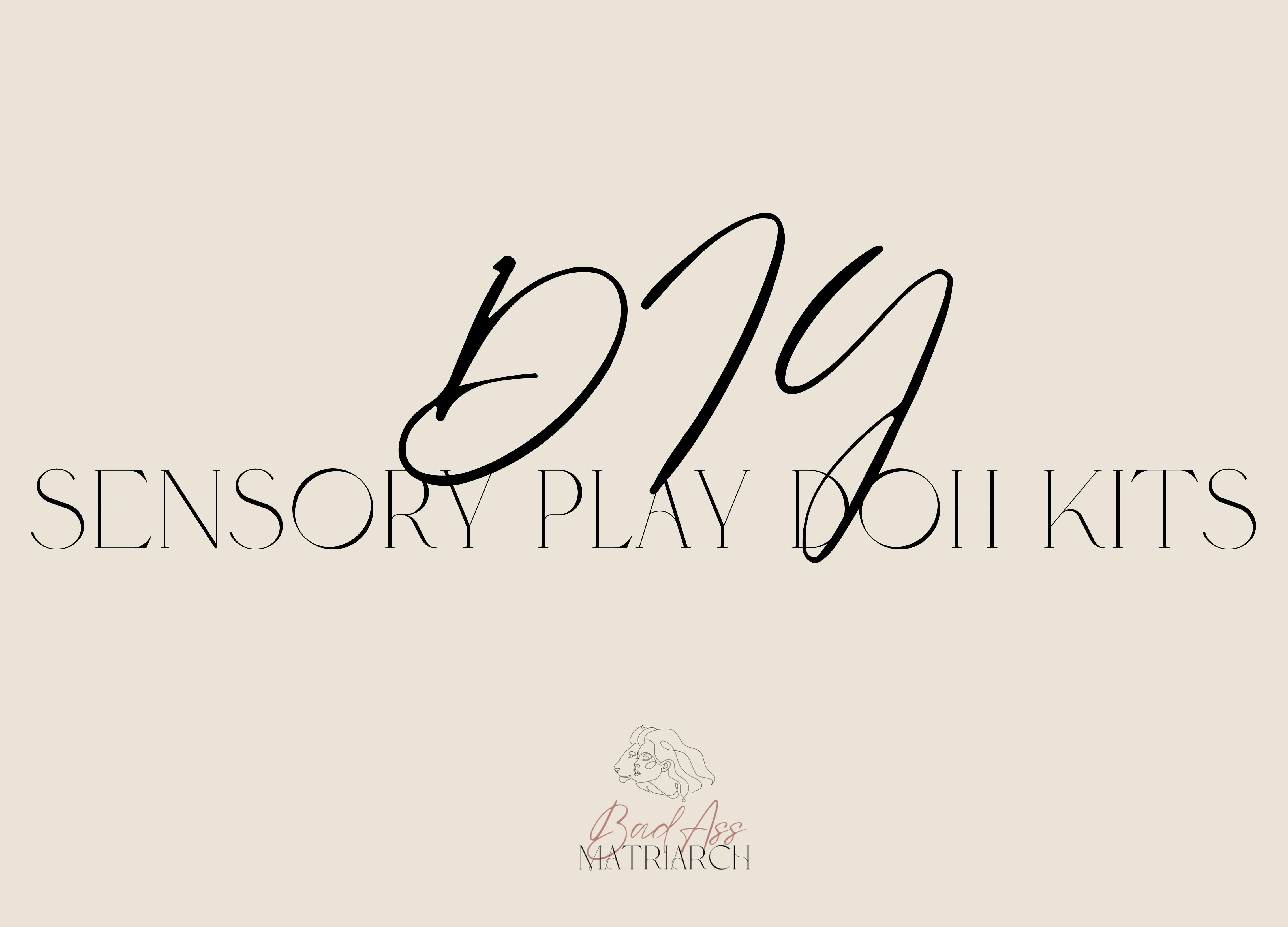 DIY Play Doh Sensory Kits by Lynzy Badass Matriarch