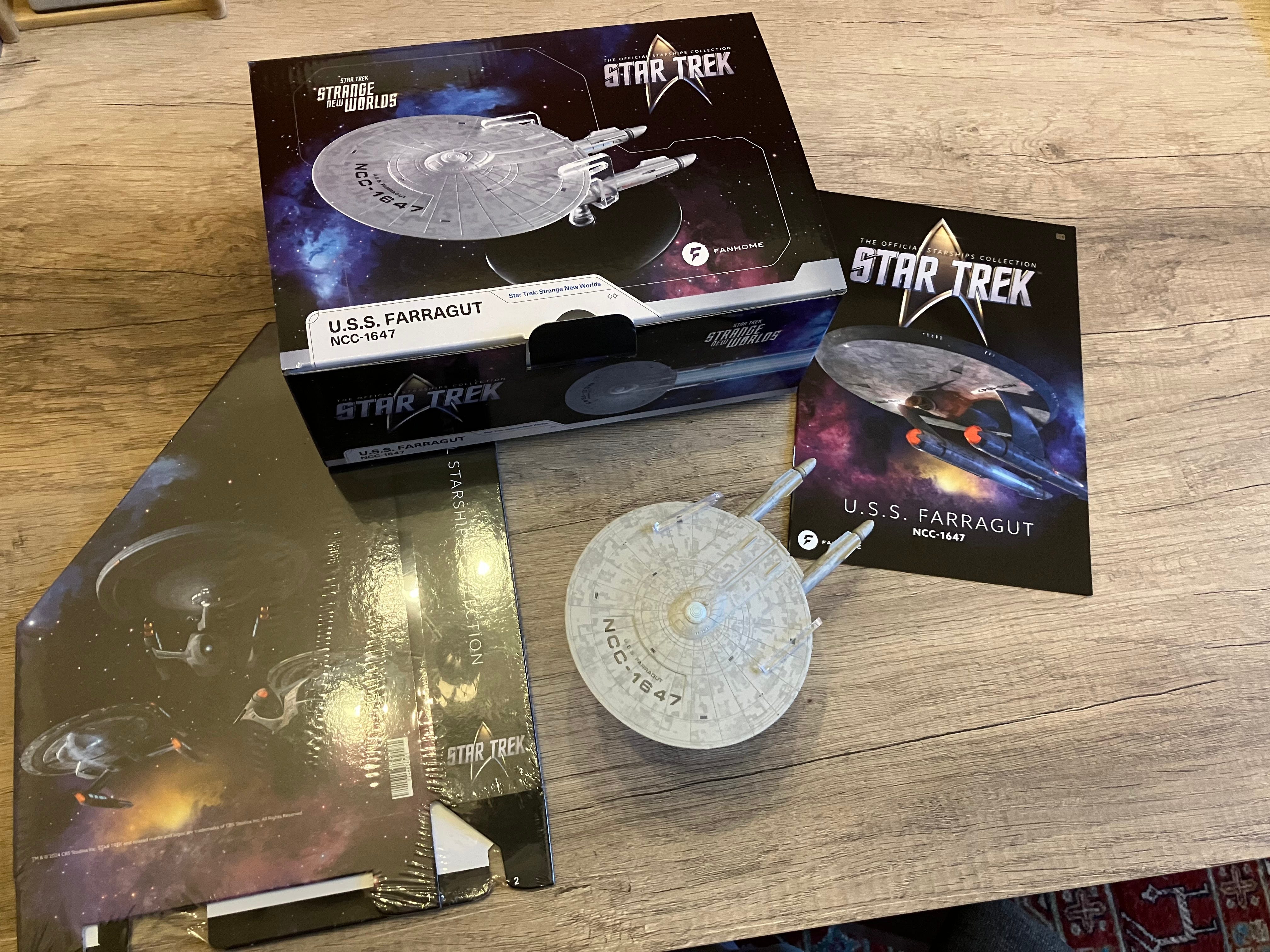 【未開封】Fan スタートレック コレクション U.S.S.ファラガット Review: Fanhome USS Farragut – The Black Campbell