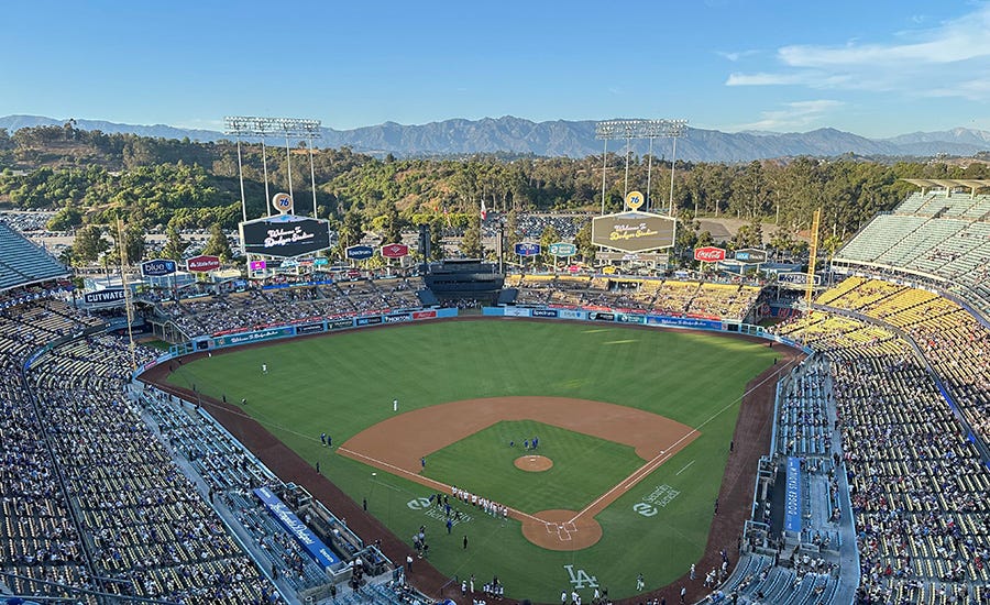 Los Angeles: Dodger Stadium - Bleachers and 'Bleeds