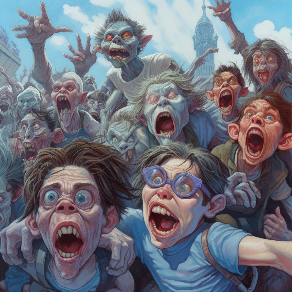 Grotesque Caricatures Midjourney prompt Prompt Hackers