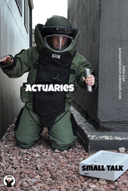 Actuaries approaching conversation...
