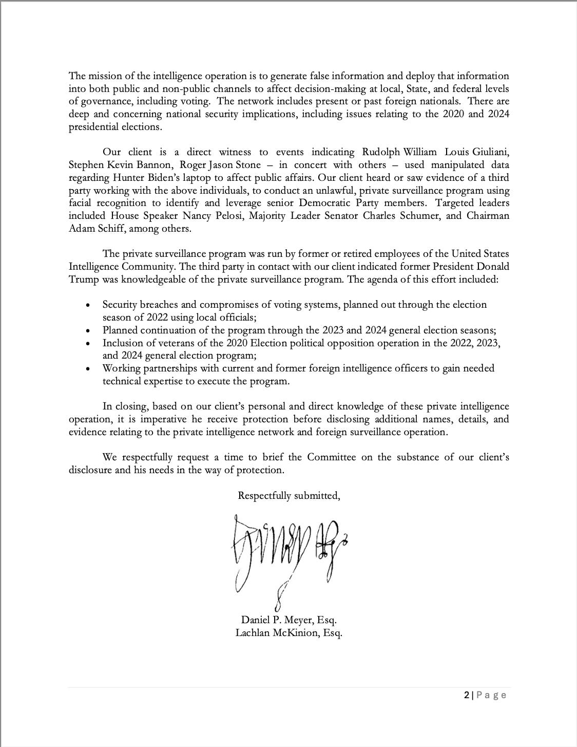 Did Trump know about unlawful, private surveillance program targeting