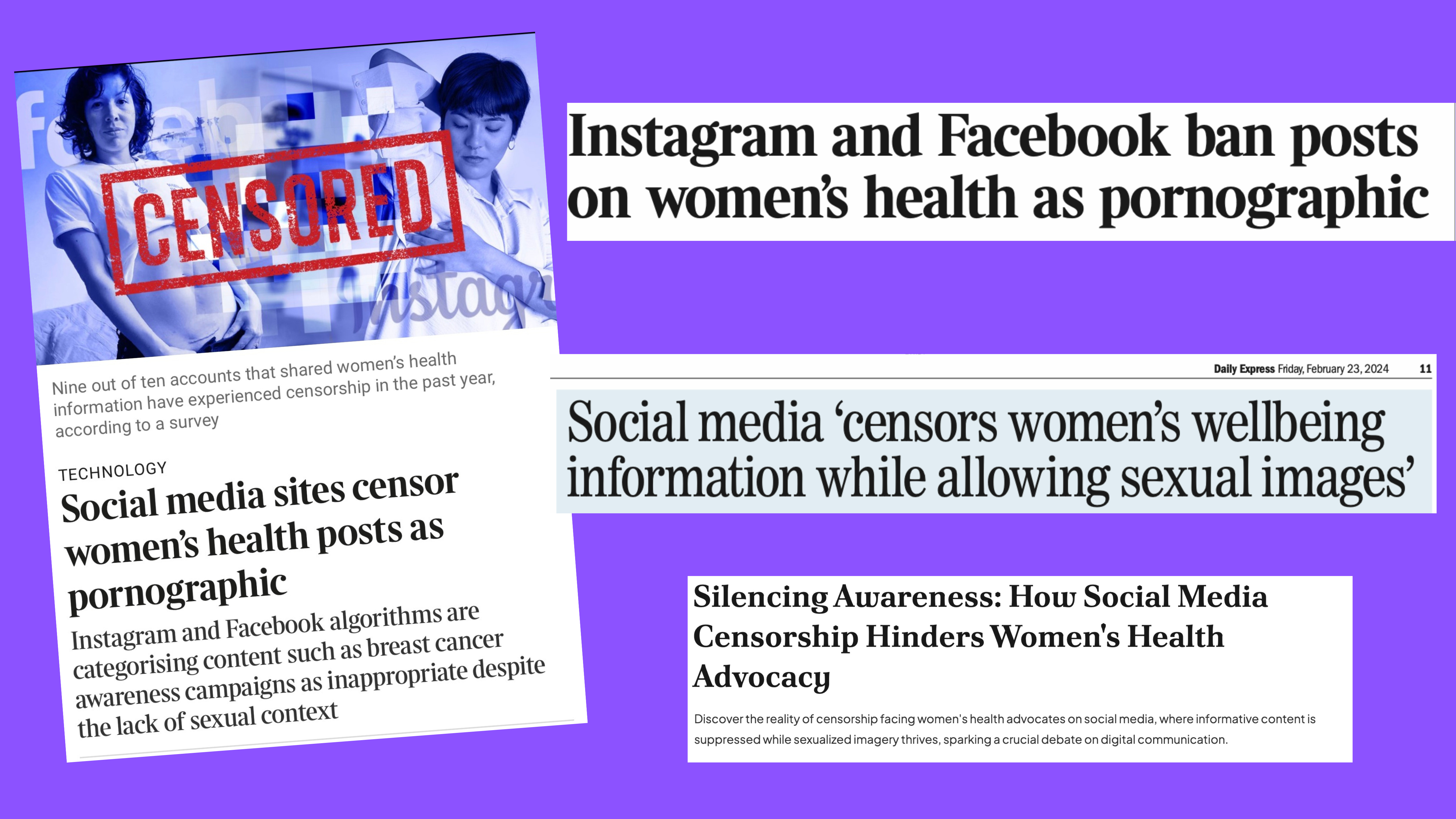 Lifesaving women s health content censored and blocked on social