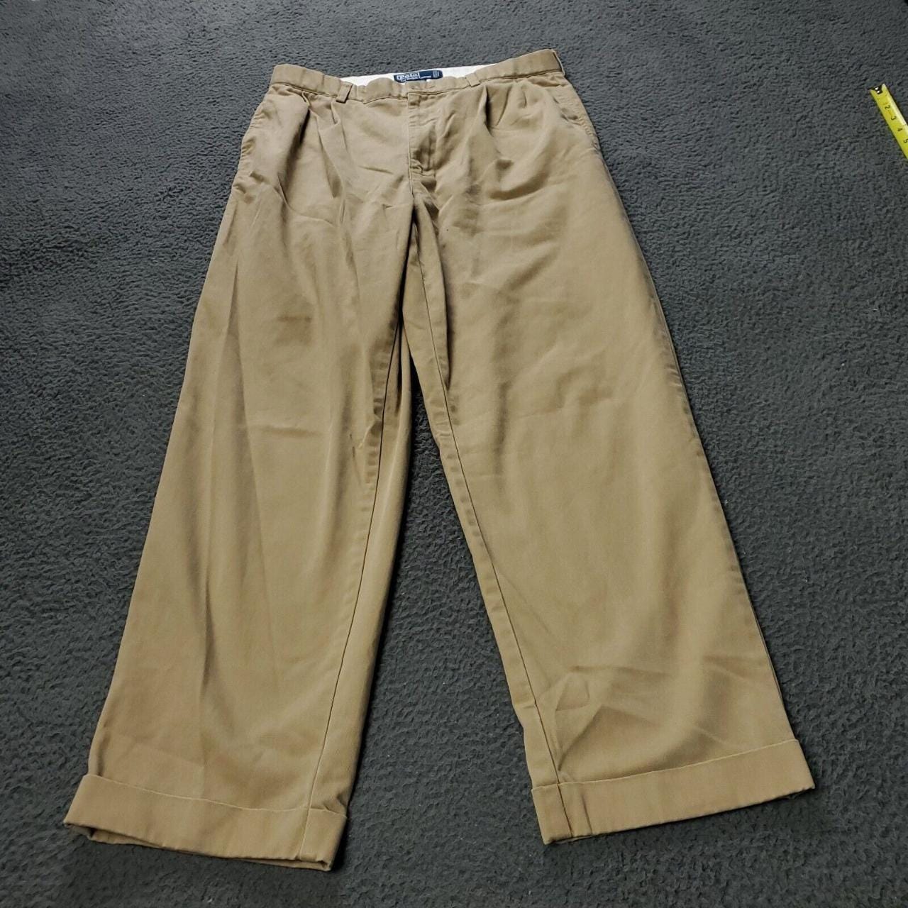 Vintage Polo Sport Track Pants Mens Large Orange Lined Ankle