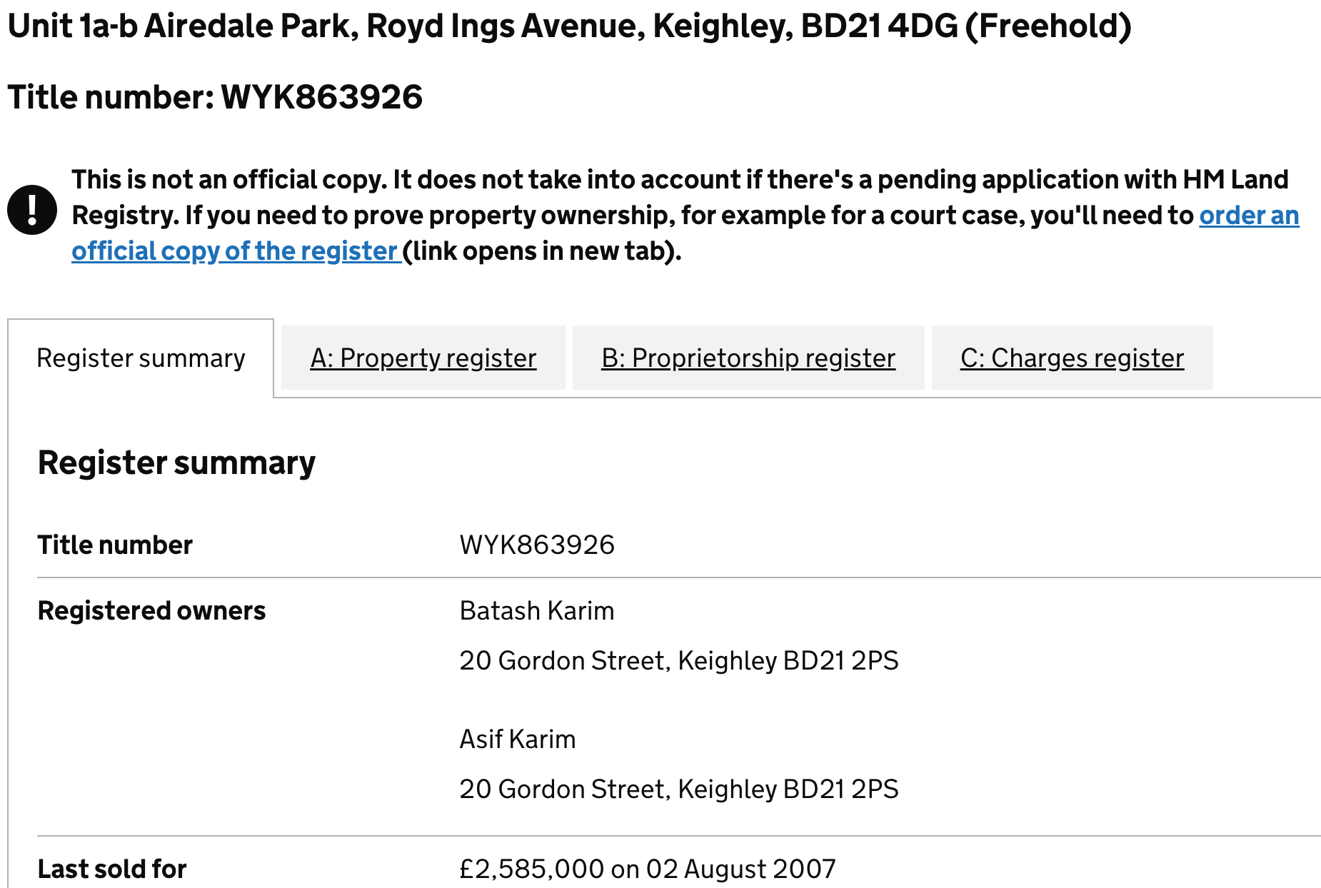 Victoria plc questions for the auditors by Anon