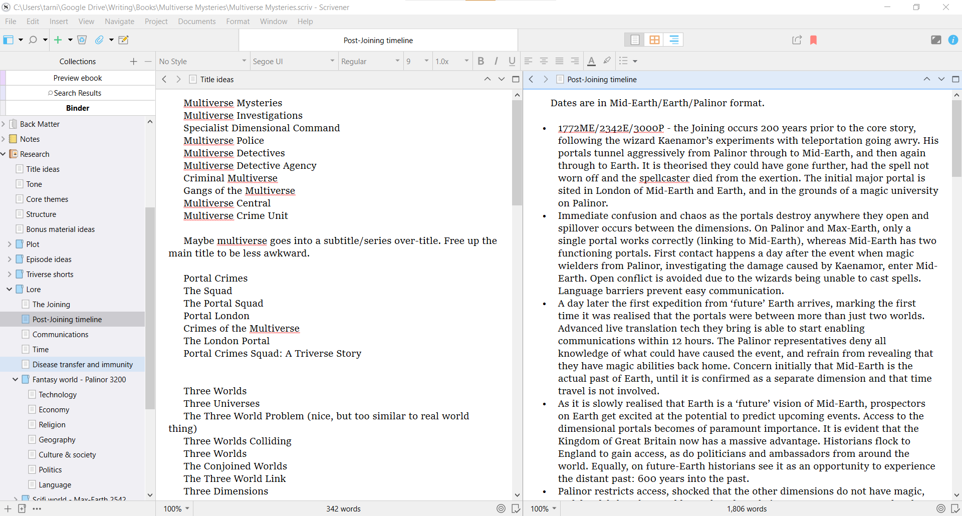 A gentle introduction to Scrivener