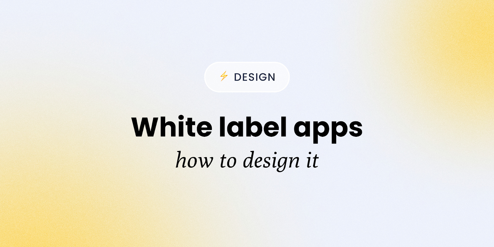 White label apps how to design one Particles by Paralect