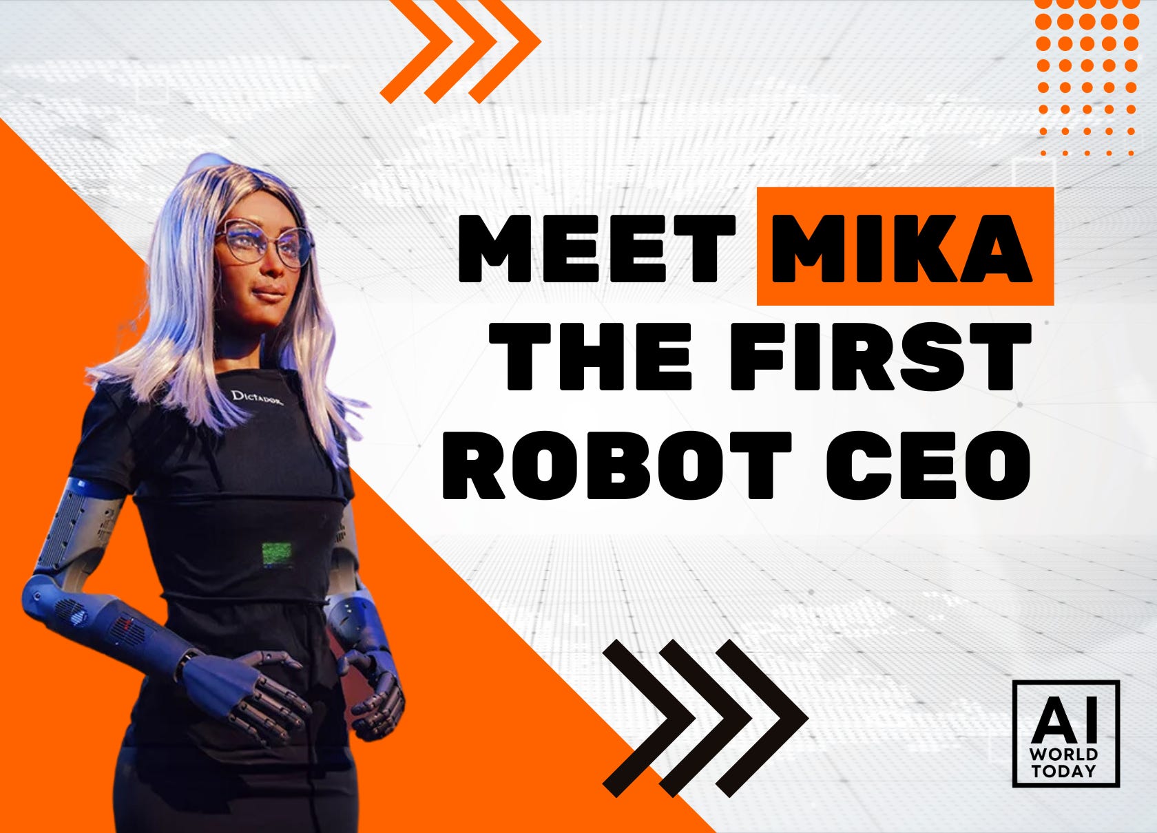 Mika the AI Robot Makes History As First Robot CEO