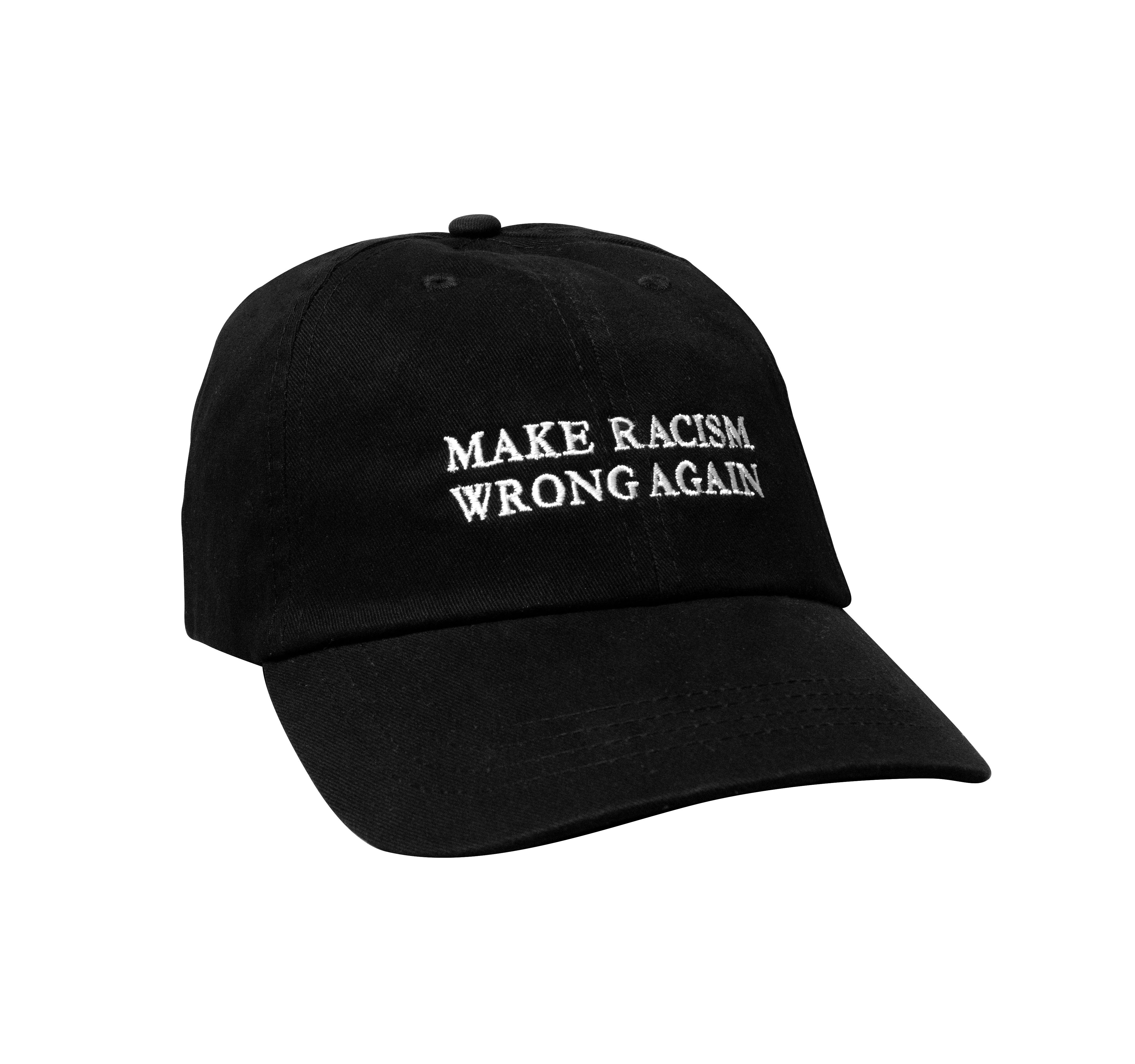 Make Racism Wrong Again Embroidered Cotton Cap - Low Profile, Adjustable, Unstructured Dad Hat - View #8
