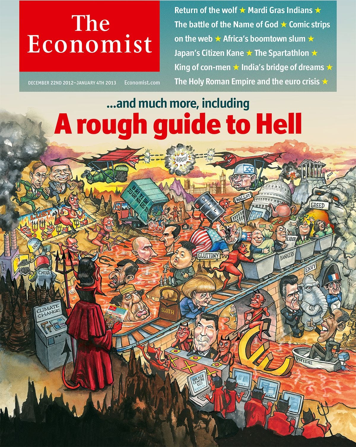 The 2x Paragliders Predictive Programming from Economist Cover 2013