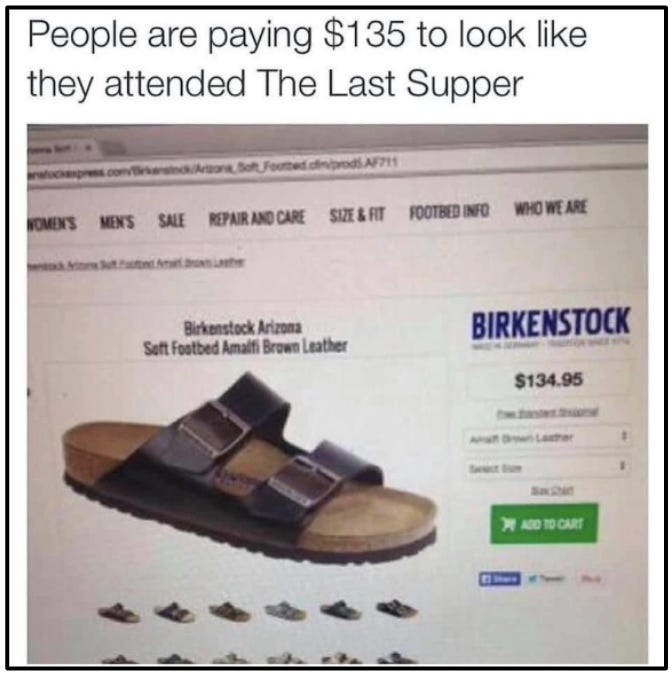 Jesus birkenstocks cheap