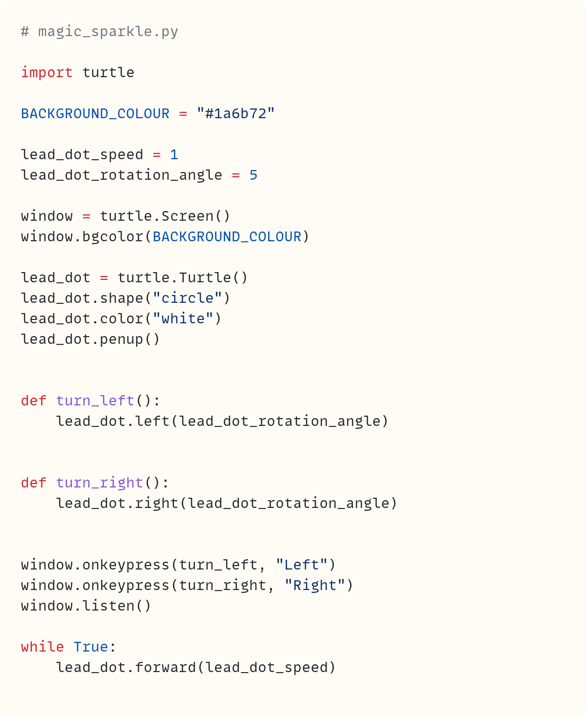 A Touch of Randomness Makes The Magic Sparkle β’ A Python `turtle` Animation