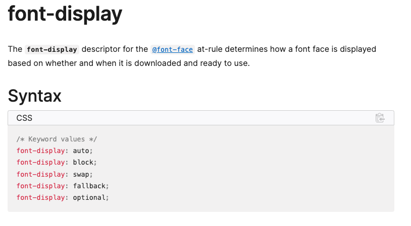 2) Font Loading : Fonts for Advanced Web Dev