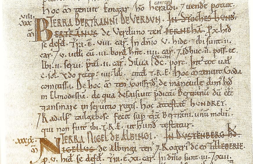 The Domesday Book Facts about medieval England
