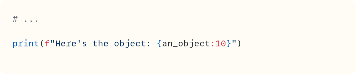 I Want My Own Fancy F-String Format Specifiers… Sure You Can