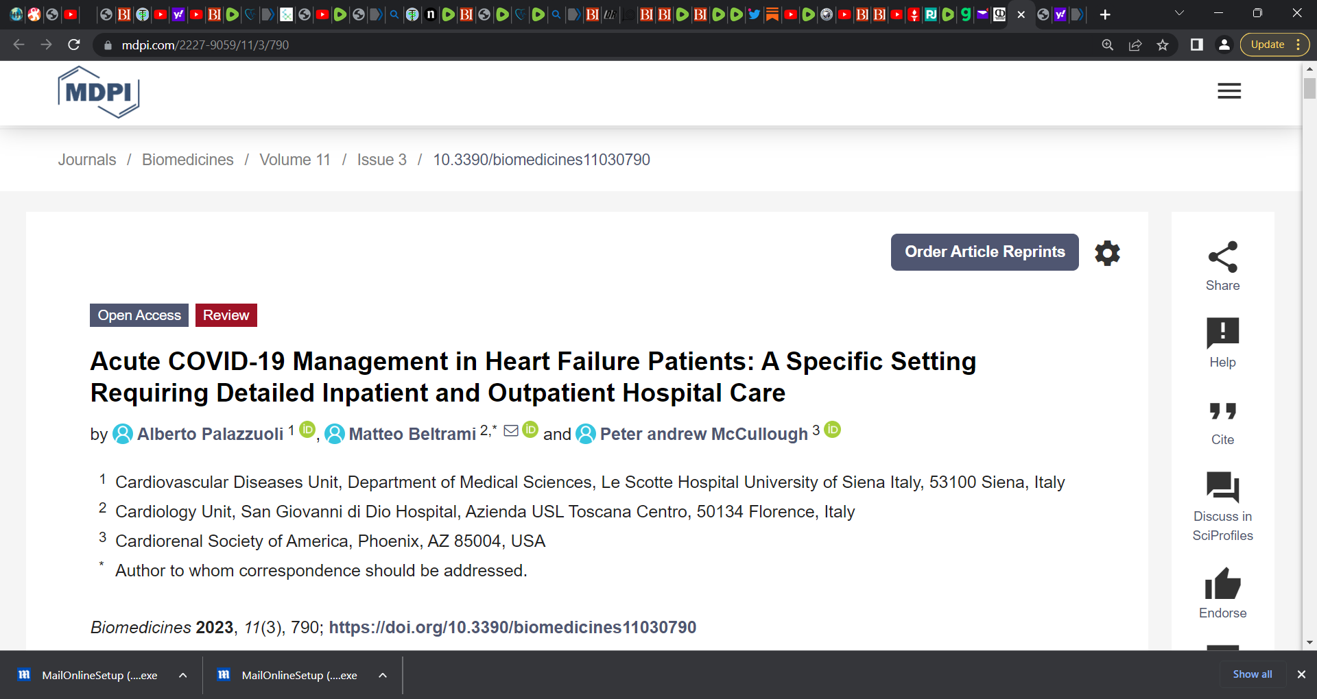 Treatment algorithm developed with Dr. McCullough et al. & Dr. Zelenko