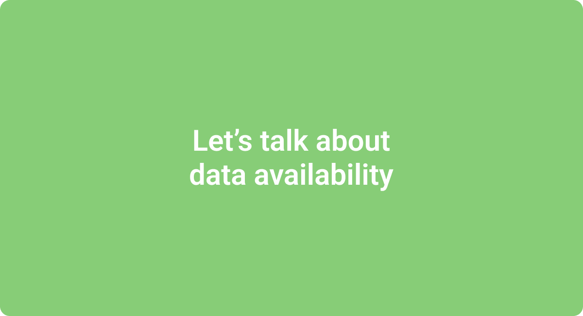 Let’s talk about data availability - Dino's Blog