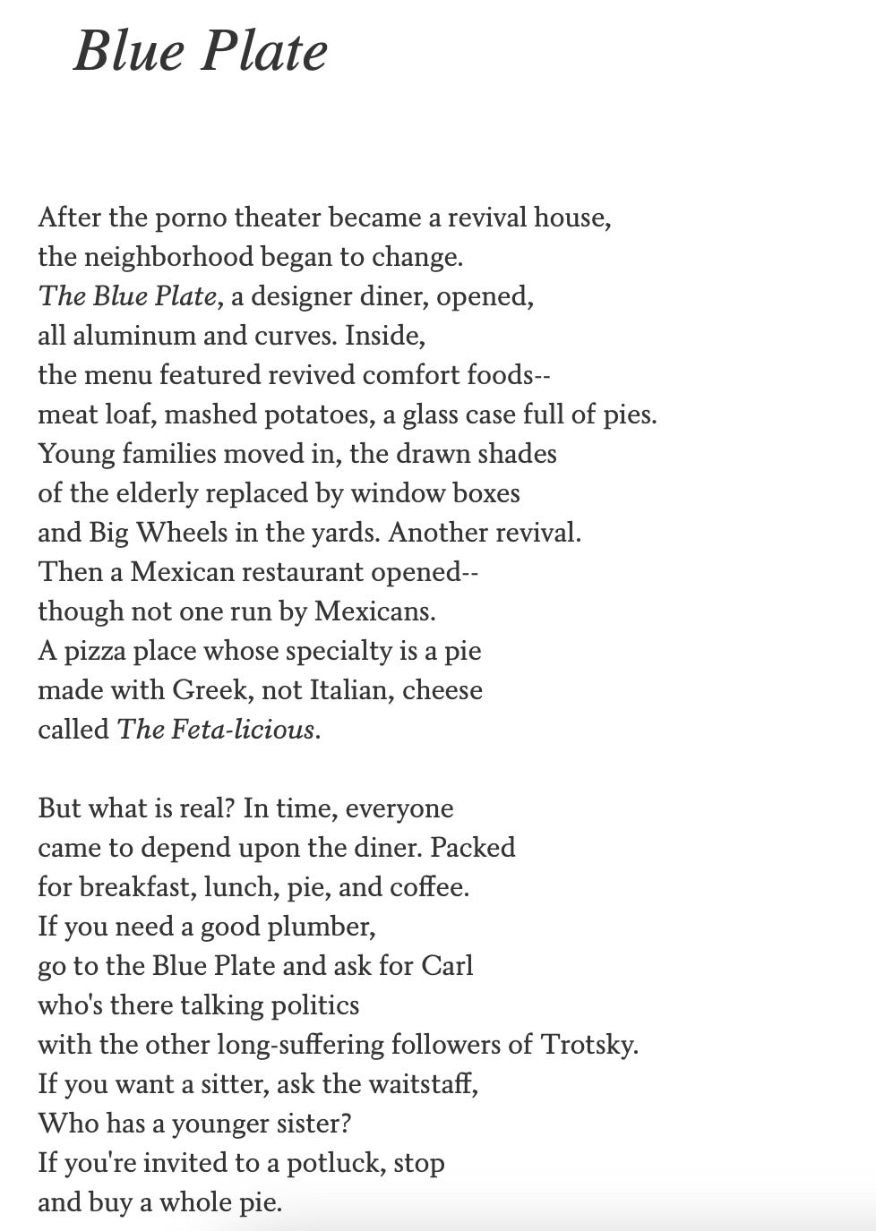 "pickle relish & garlic powder plus" by Sean Singer