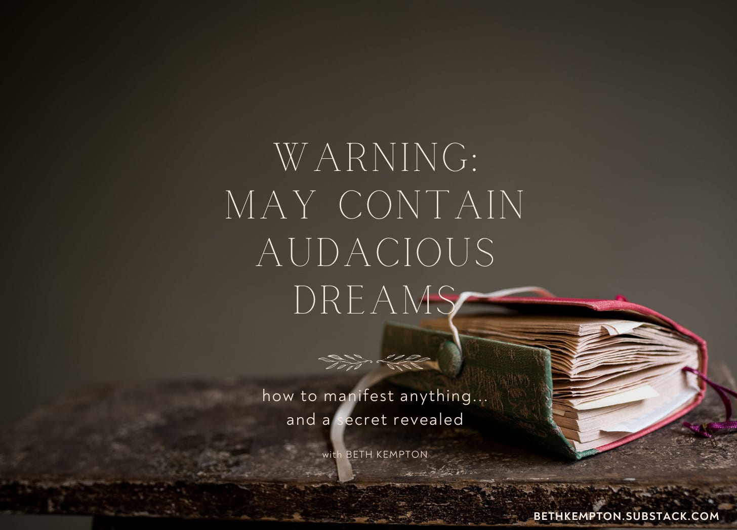 Warning May contain audacious dreams