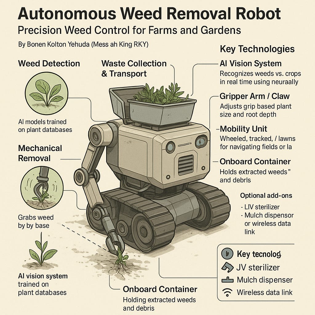 Autonomous Weed Control 🤖 Autonomous Weed Removal Robot: Precision Weed Control for Farms and ...