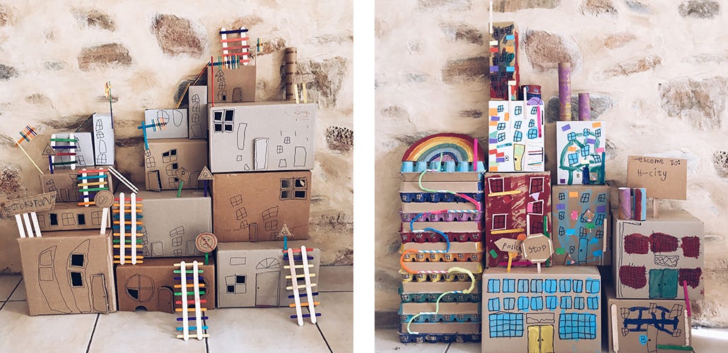 Art and craft with cardboard sale