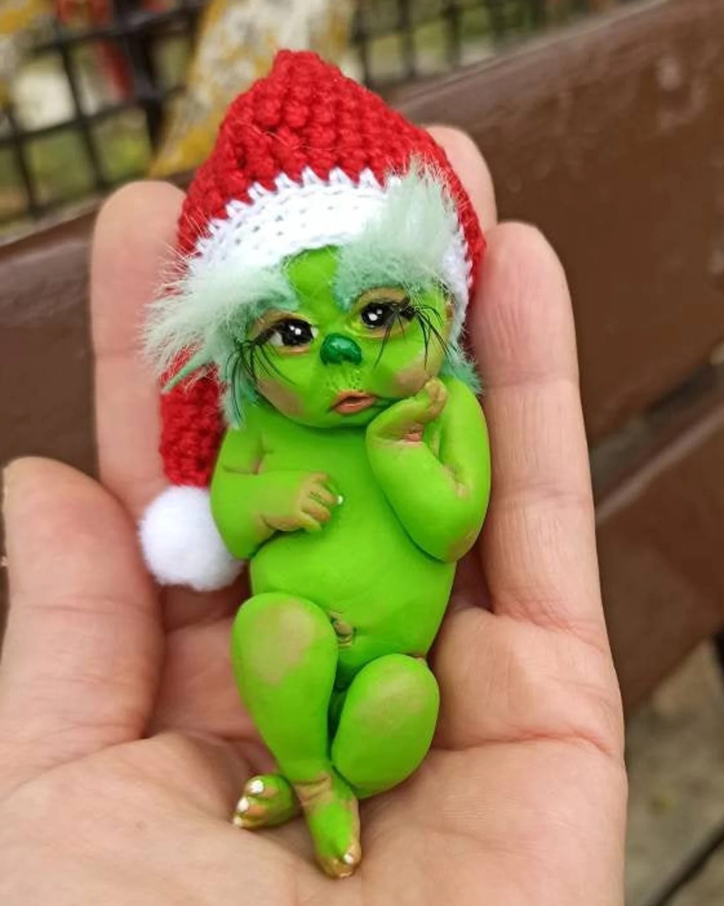 Silicone grinch baby on sale