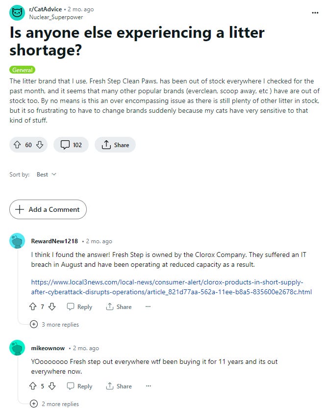 The Great Litter Shortage of 2023 by E.B. Tucker