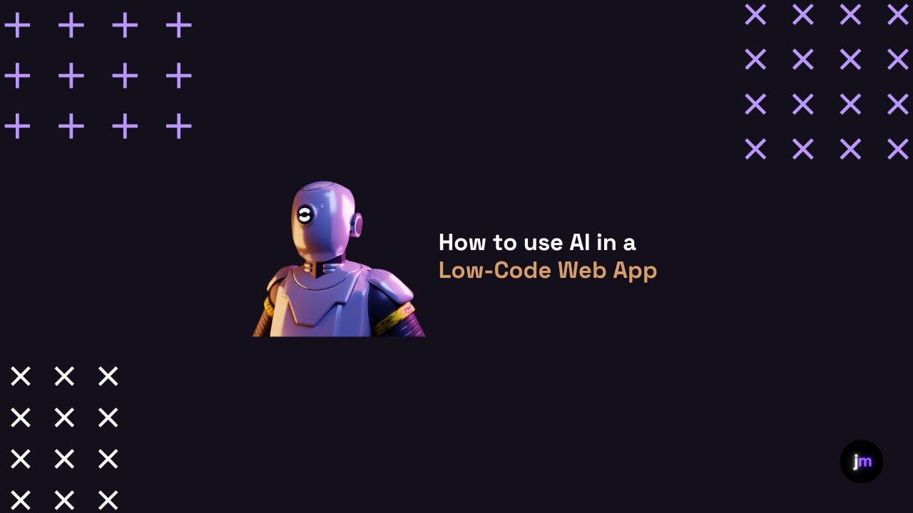 How To Use Artificial Intelligence in a Low-Code Web Application