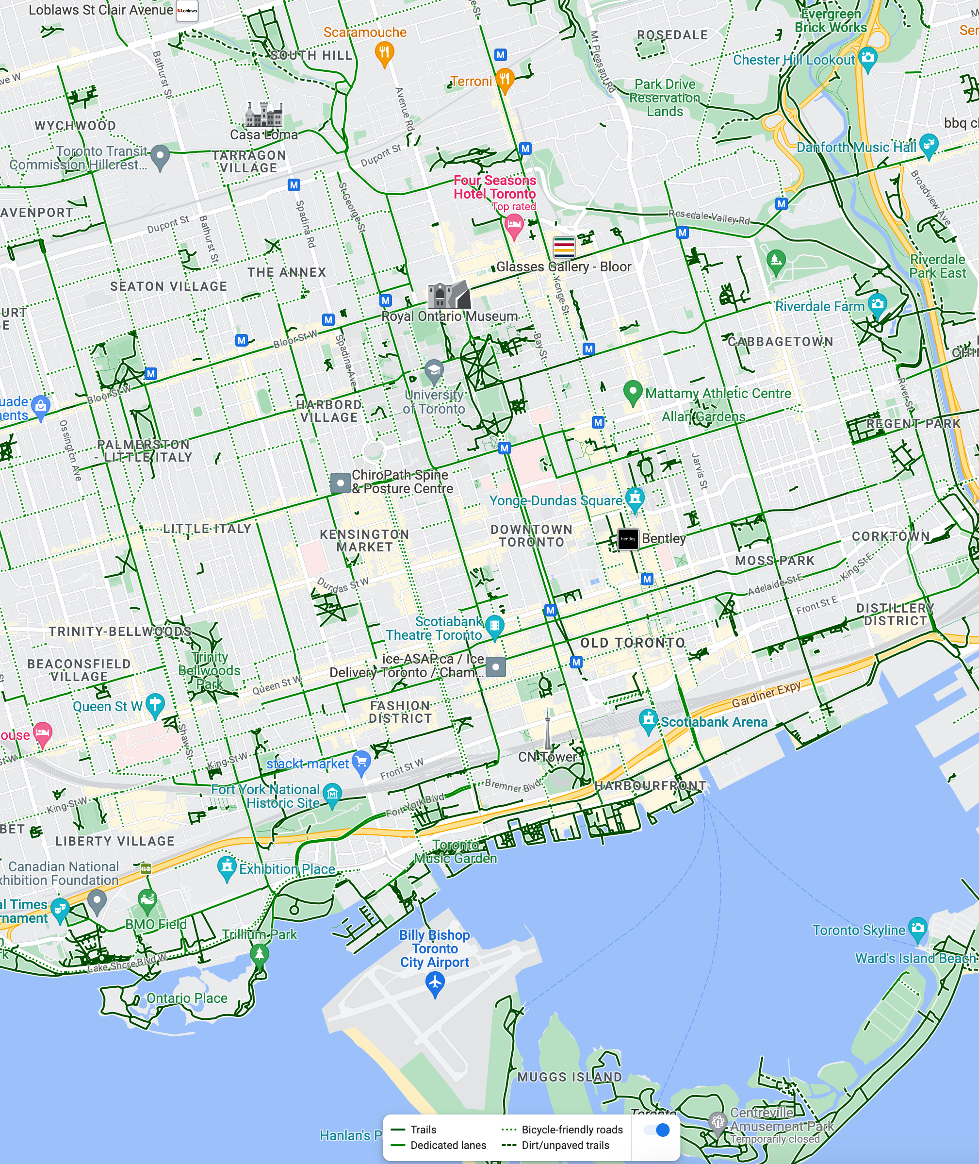 Bike times sale google maps