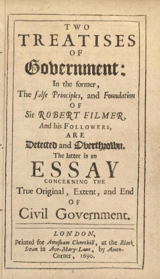 Second Treatise of Government by John Locke Notes & Summary