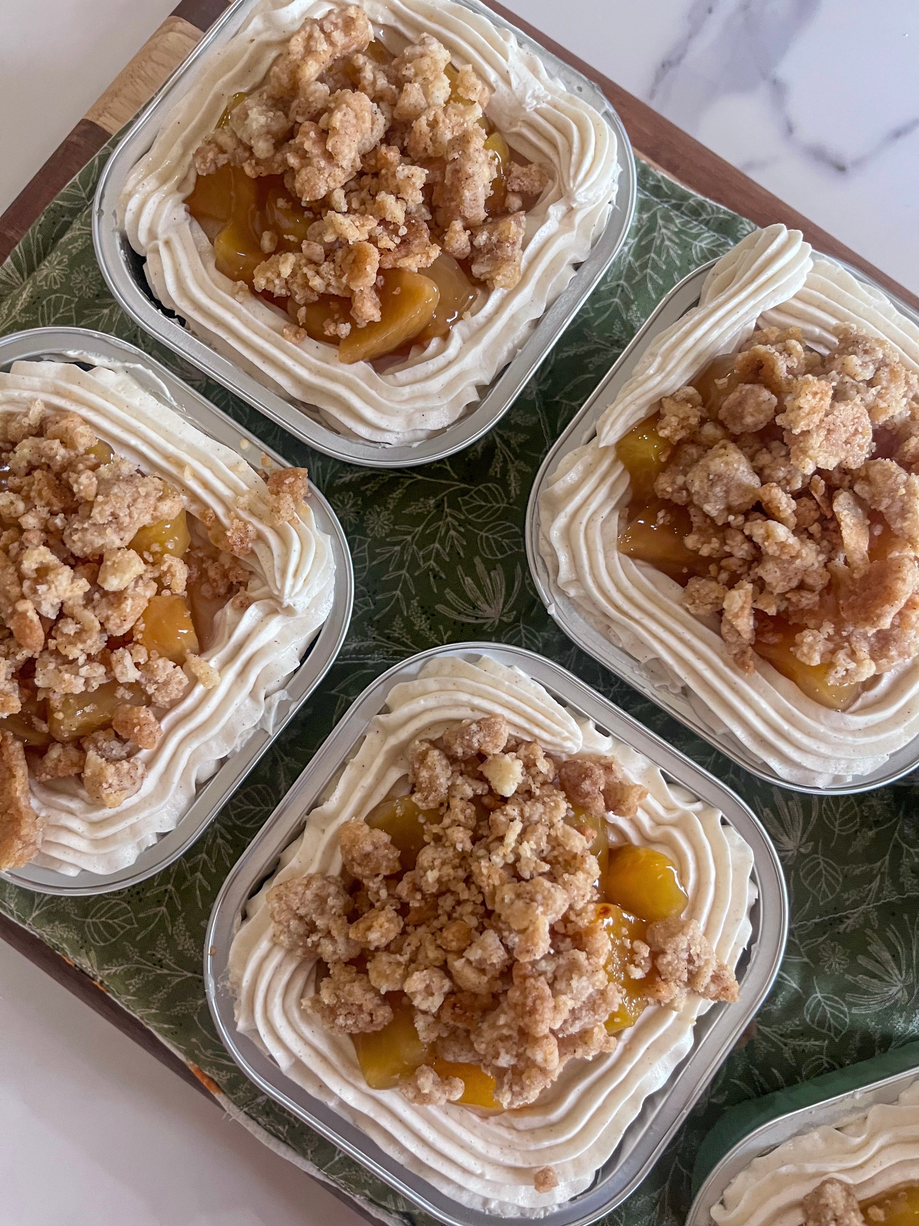 Peach Cobbler Mini Cakes By Rachael Galano