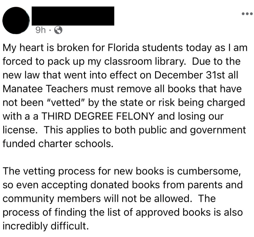 In Florida riskeren leraren vervolging voor hun klasbibliotheek | X, Y