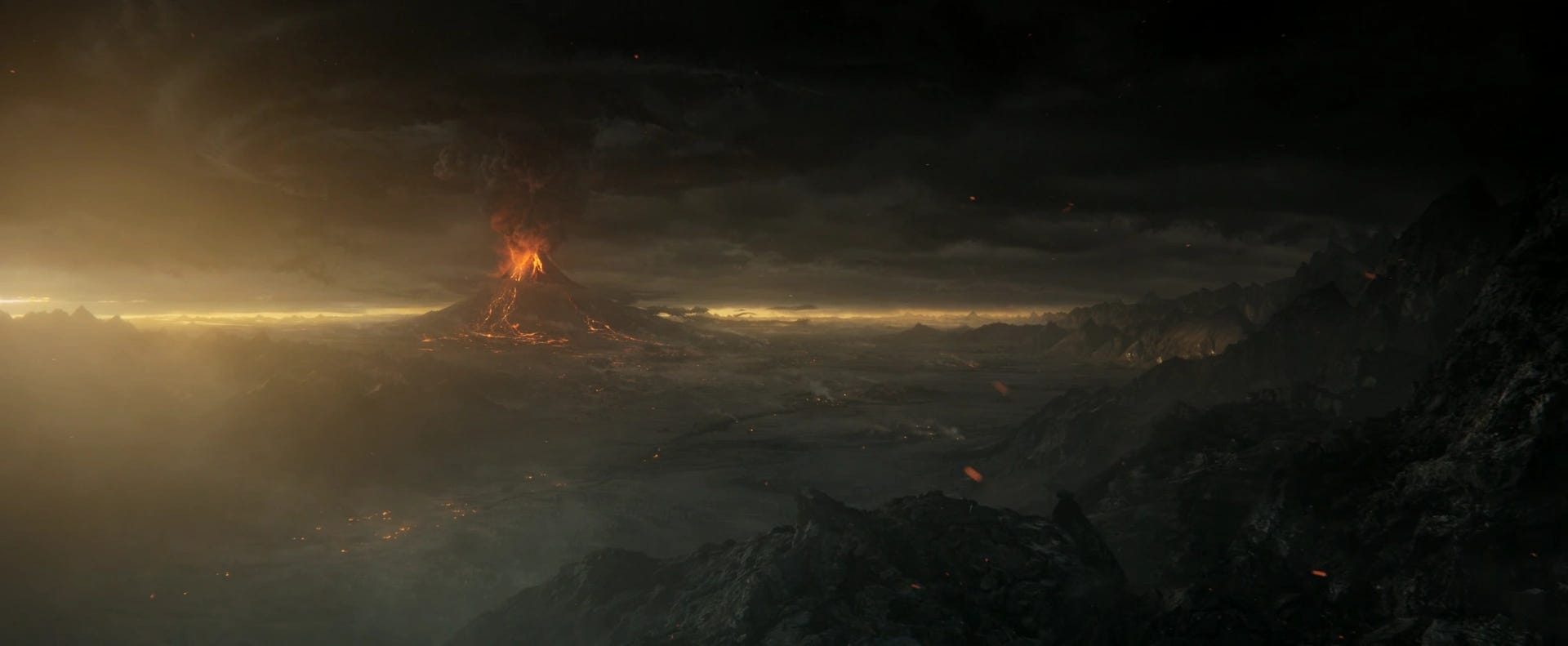 Mordor Rocks Lord Of The Rings Landscape Mordor
