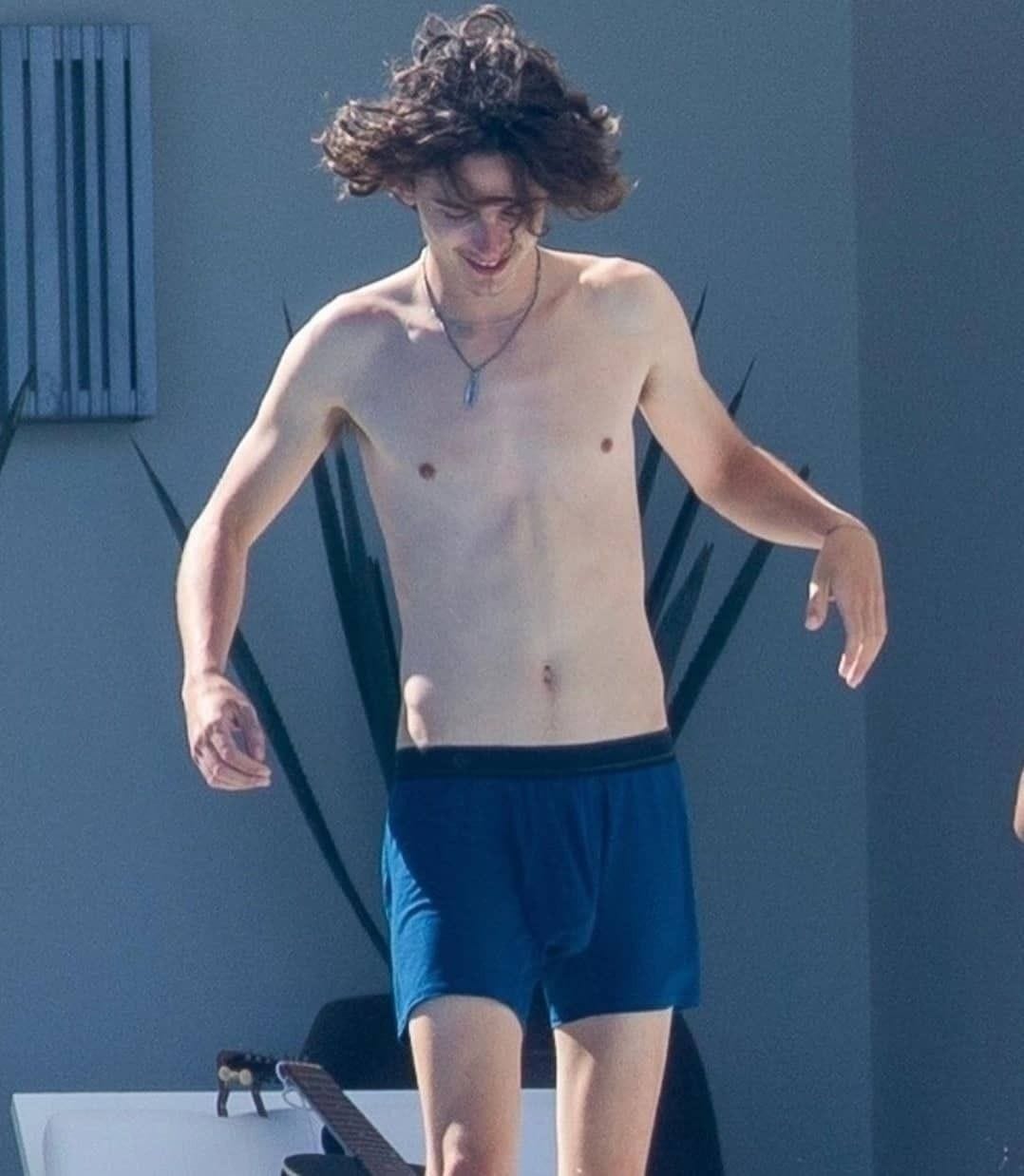 At the gym with Timothée Chalamet