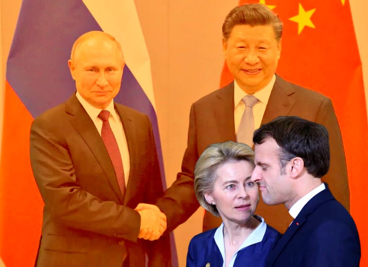 ⭐️ Europe On the Move: Macron and Ursula Von der Leyen Arrive in China, Trying to Lure Chi-Coms Away From Russia ⭐️ – Paul Serran