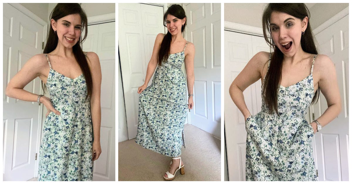 Market and spruce maxi dress top