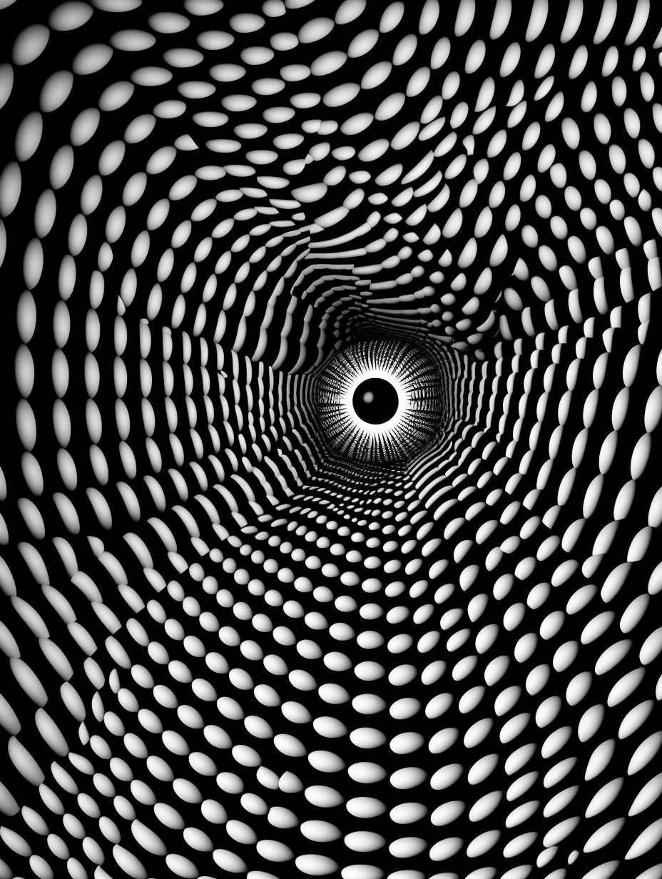 Optical discount illusion art