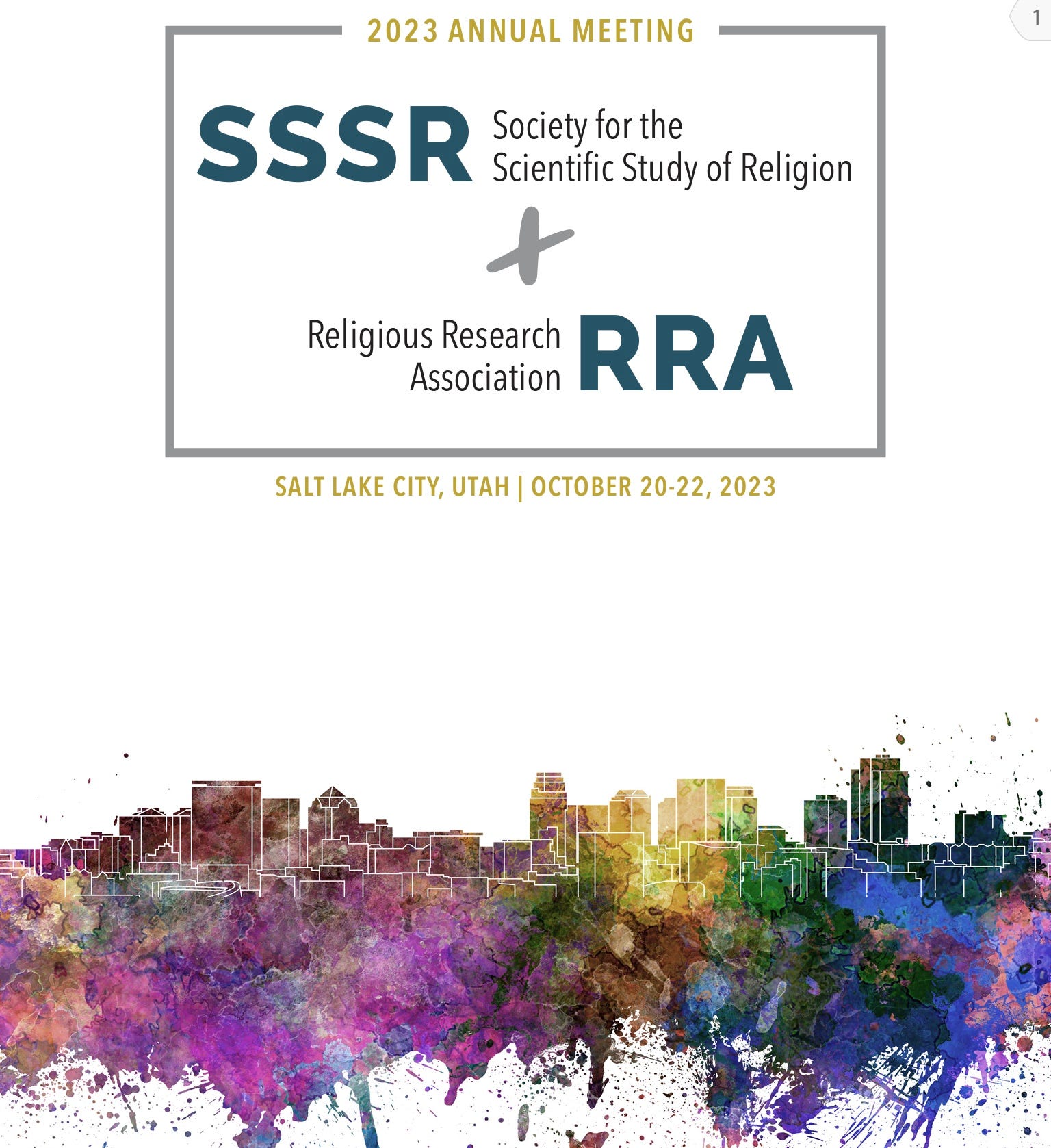 The SSSR Conference in Salt Lake City by John Hawthorne