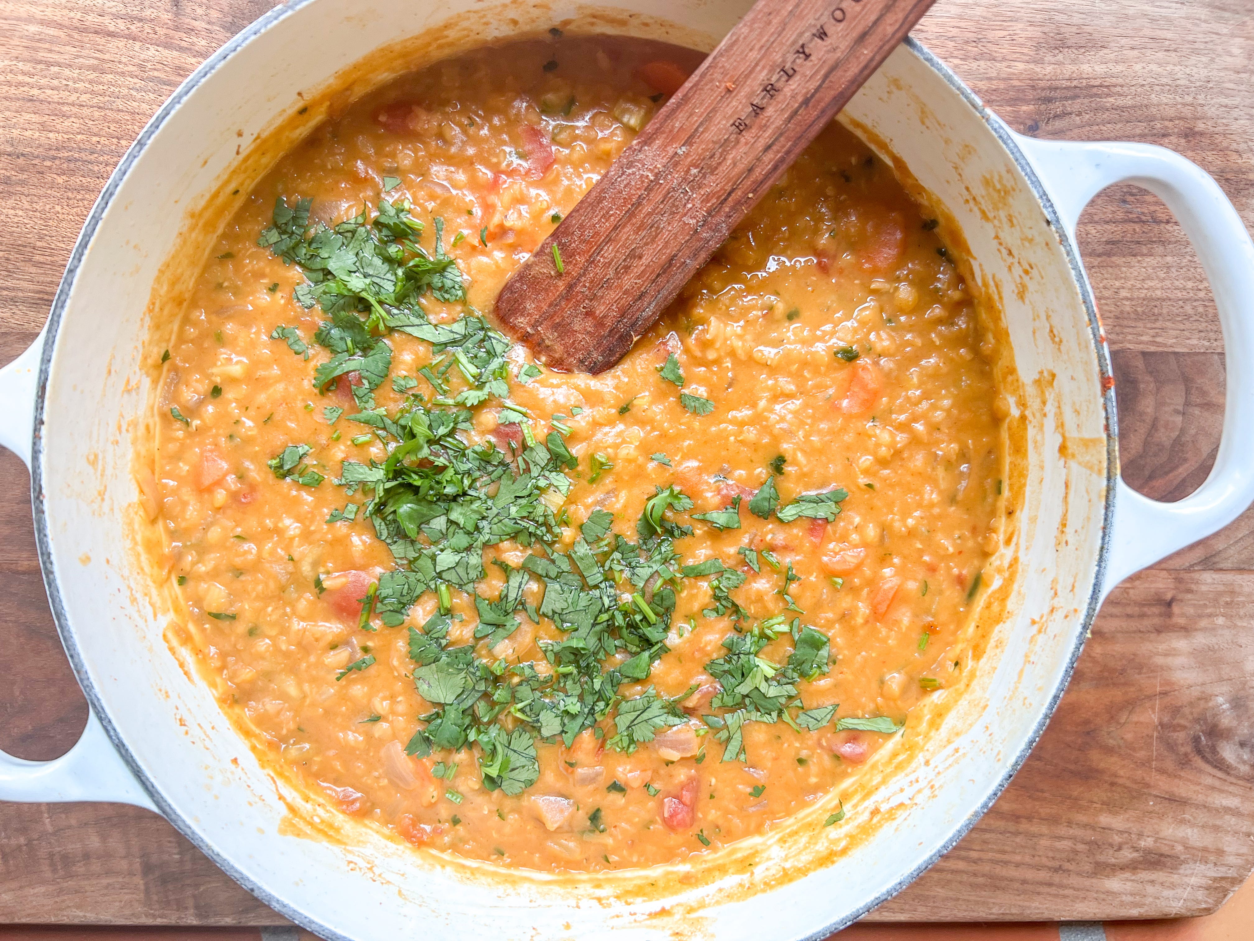 coconut curry lentil veggie stew - by Caroline Chambers