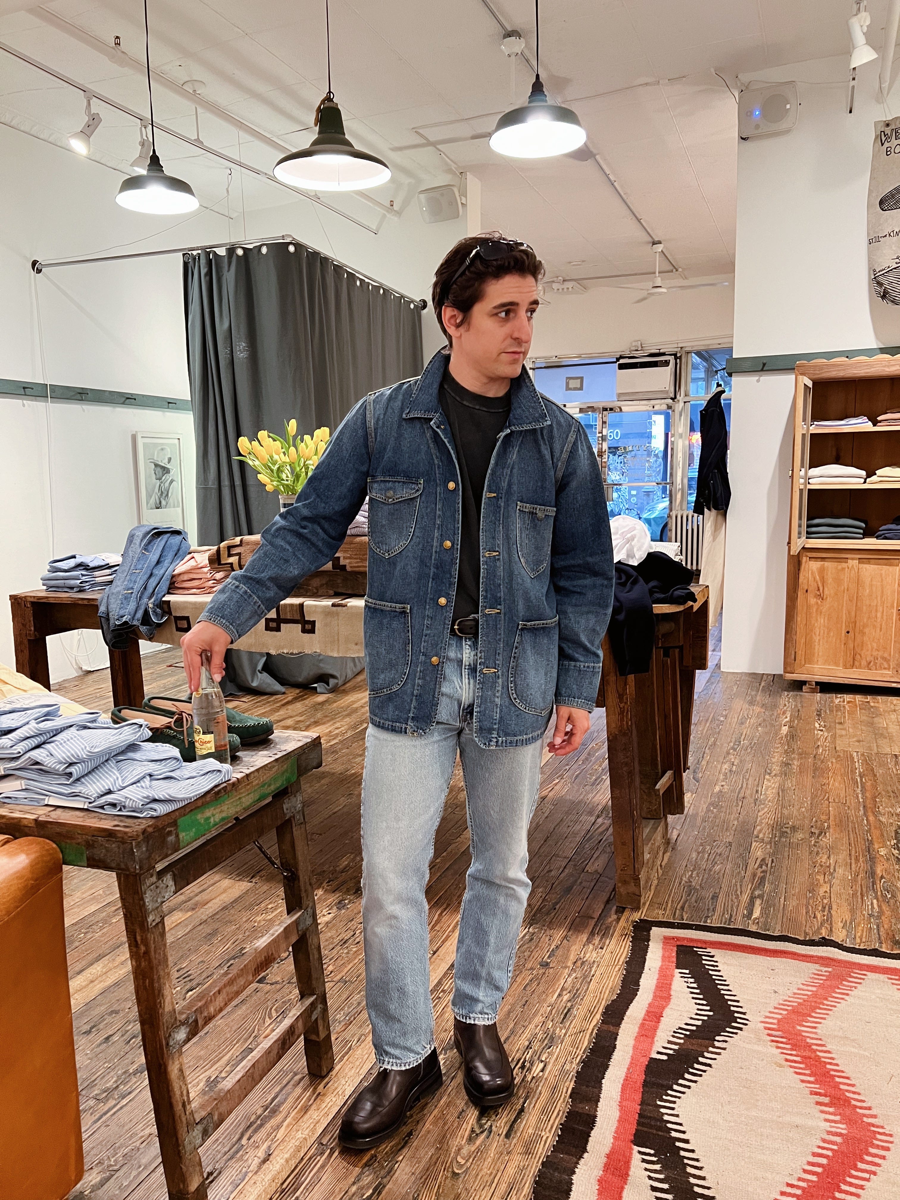 Denim barn jacket clearance